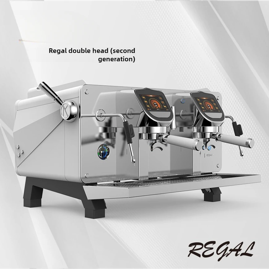 KAFFA REGAL 2nd Generation Semi-automatic Double Head Coffee Machine Pre-immersion PIDE61 Head Multi-boiler T3 System