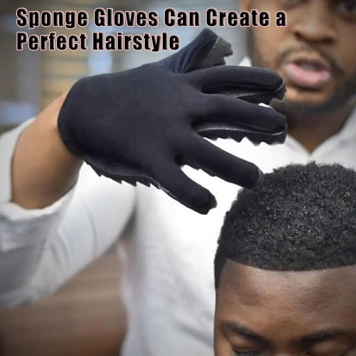 Magic Hair Curling Sponge Gloves for Barbers Twist Wave Curling Brush Styling Tool Curly Hair Styling Care