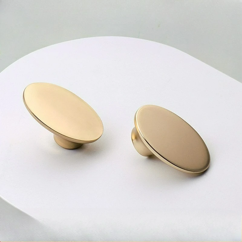 

Light Luxury Gold Single Hole Handle Wardrobe Door Drawer Shoe Cabinet Bookshelf Zinc Alloy Handle