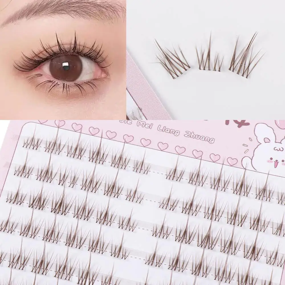 3D Sunflower False Eyelashes Natural Fashion Sun Flower False Eyelash Trilogy Segmented Eye Reusable Mink Eyelashes Makeup