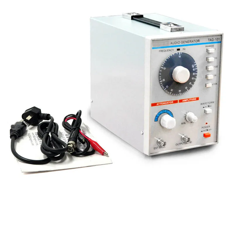 AC 100-240V TAG-101 Low Frequency Audio Signal Generator Signal Source 10Hz-1MHz