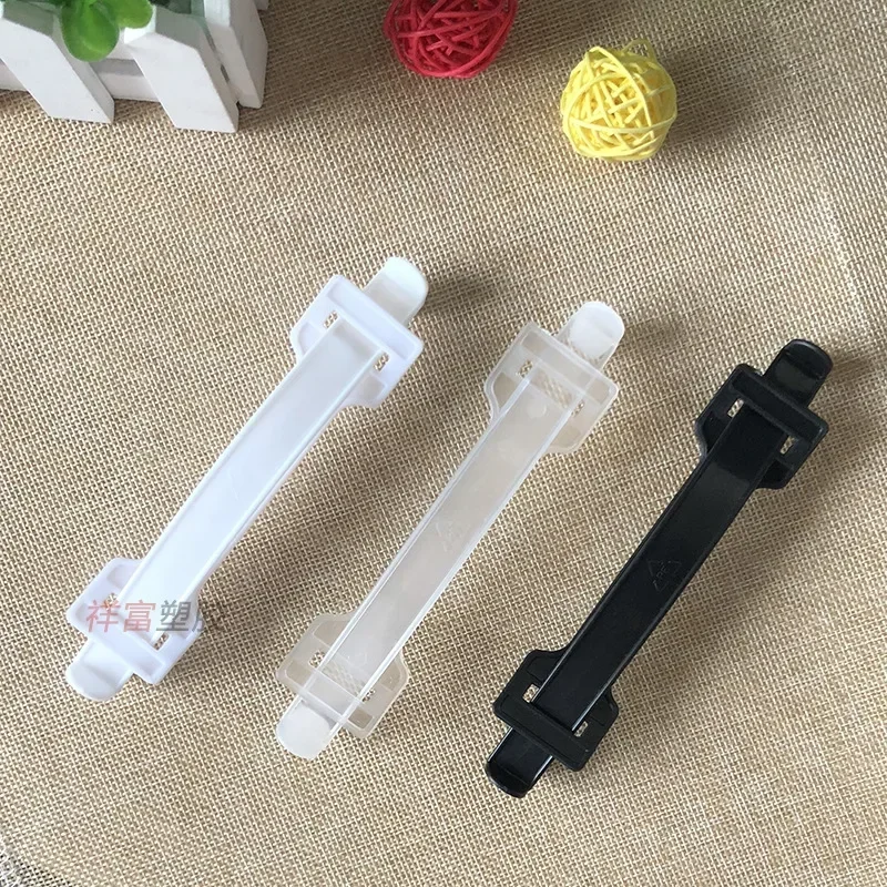 Factory Wholesale  50 pcs Color Box Plastic Handle Carton Packaging Plastic Hand Buckle Transparent Handles Accessories