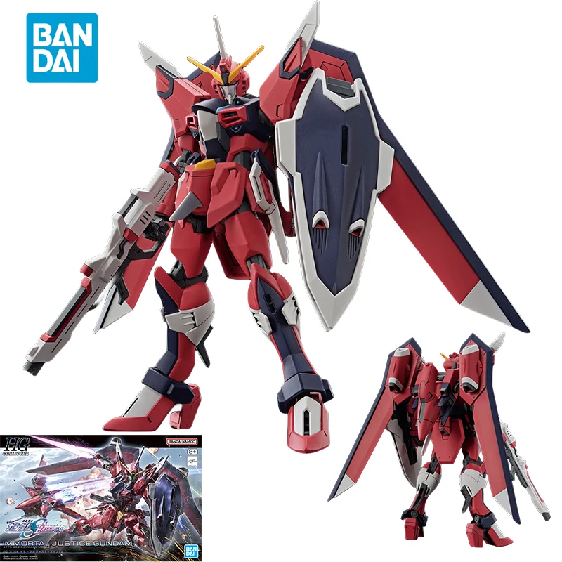 

Прямая поставка в точку, Bandai, оригинальная аниме модель GUNDAM HG 1/144, иммонтальная справедливость, Детская сборка, игрушки для детей