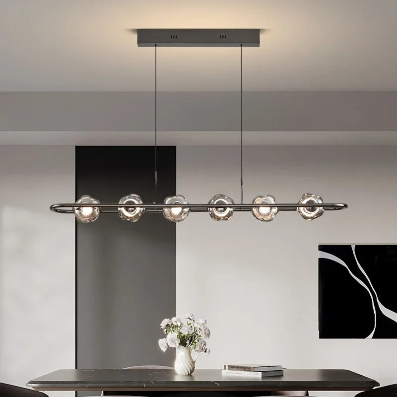 

MZISOSOD Роскошные современные регулируемые люстры для кухонного острова, столовой, ресторана, стеклянные подвесные светильники