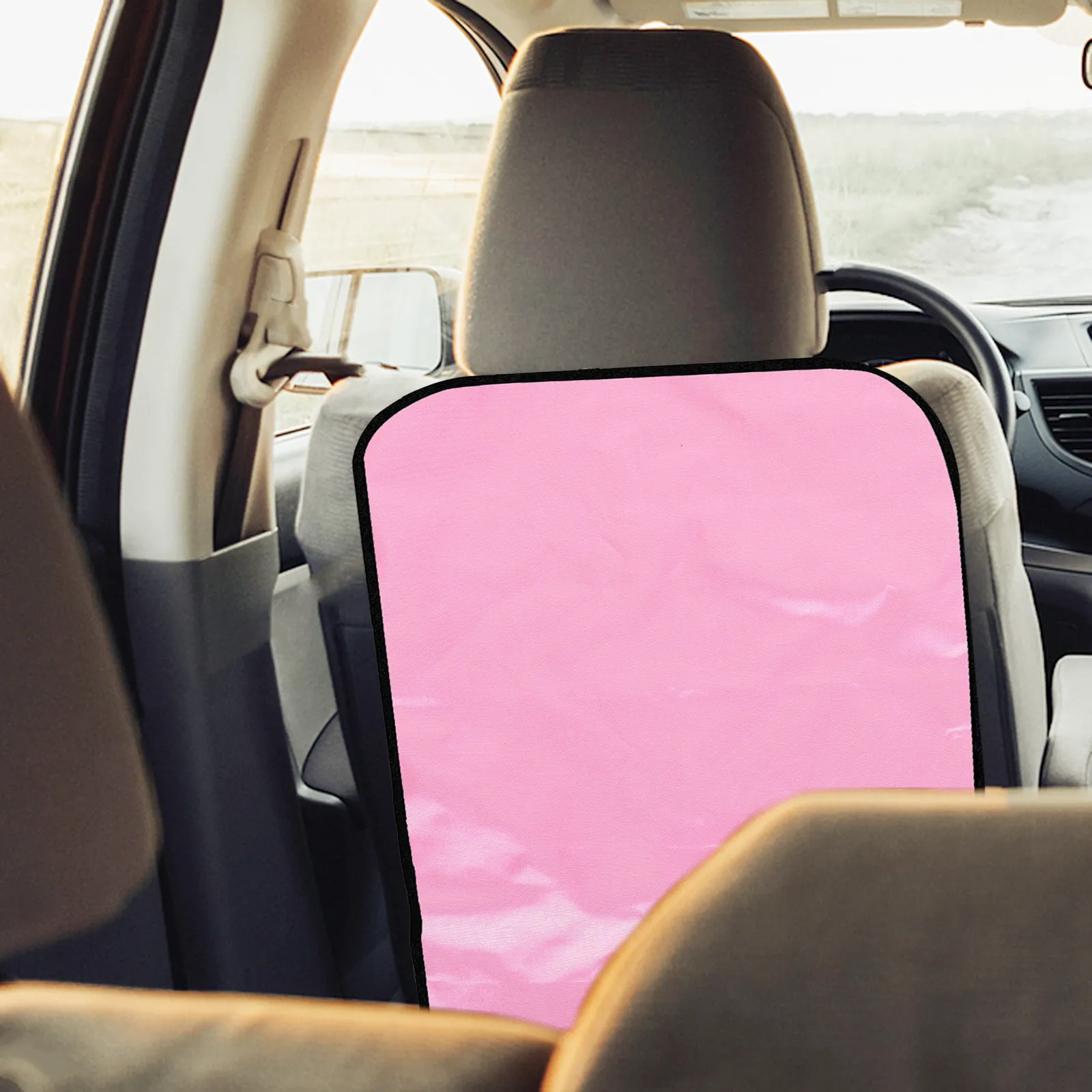 Pink Fake Car Seat Back Protector Backseat Kick Mat Cover Car Seat Guard for Dirt Mud Kick Mat Cover view 5