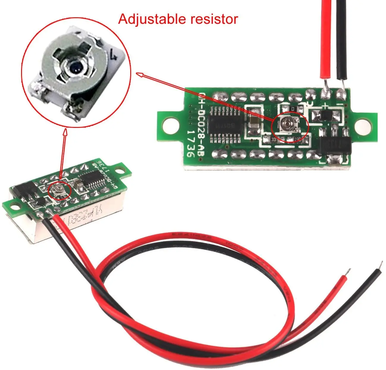 0 28-calowy woltomierz cyfrowy LED DC 0 100V Miernik napięcia Auto Samochodowy mobilny tester napięcia zasilania Detektor 12V Czerwony Zielony