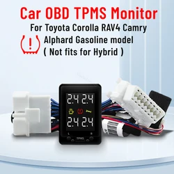Car OBD TPMS Tire Pressure Monitor Systems Sensor Free for Toyota RAV4 2015 Corolla gas 2014 Prado Camry Prius Accessories