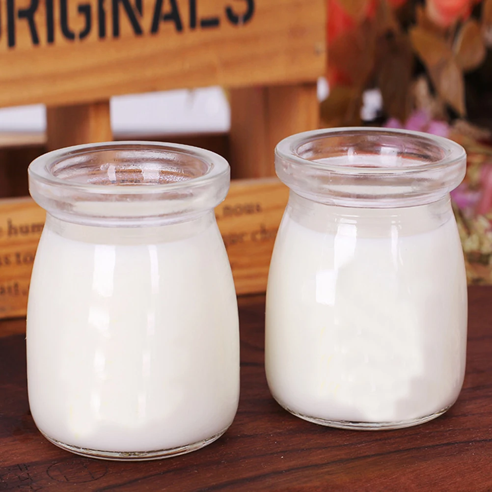 

10pcs 100Ml Pudding Bottle Gift Box White Small Candy Boxes For Chocolate Party Favors Wedding Shower Milk Bottle