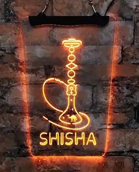 水煙店雪茄霓虹燈招牌壓克力板雕刻家居裝飾室內牆面藝術藍粉色30*40適用於房間商店男士專屬空間 8 最佳銷售 亞克力牆飾 - №1