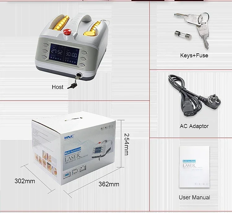 

2025 Premium Products 2025 HY-30D cold laser therapy device, 5x808nm+2025 2025 x650nm, woking for human body muscle pain relief