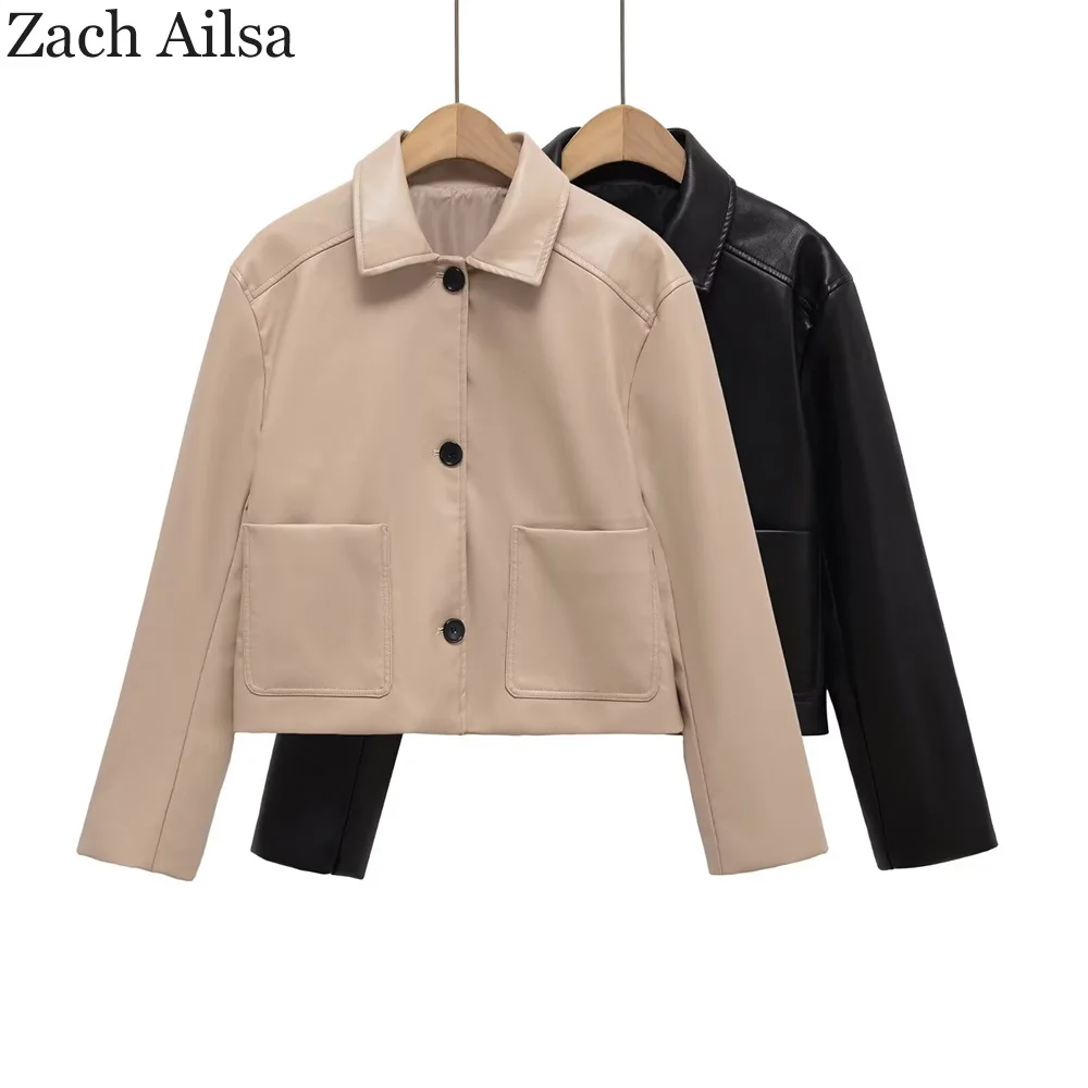 

Трансграничная внешняя торговля, женская одежда, осенняя куртка в европейском и американском стиле с лацканами и длинными рукавами, бейсбольная куртка, женская