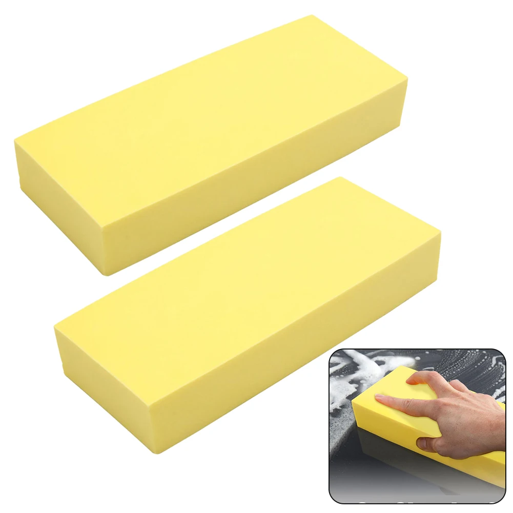 2Pcs PVA Car Wash Sponge Large PVA Super Absorbent Multi-functional Auto Window Glass Washing Sponges Block Cleaning Tool
