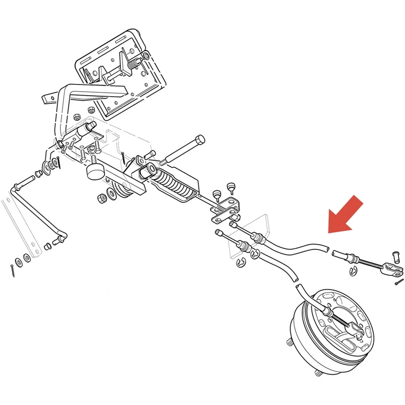 Brake Cable Set For Passengers And Drivers, Compatible For EZGO (94+) TXT Or Medalist Golf Cart Replaces 70969-G03