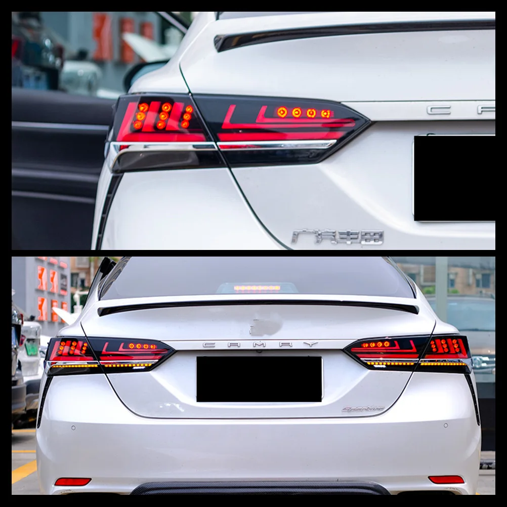 Inginuity Time LED Taillights For Toyota Camry 2018 2019 2020 2021 2022 Sequential Indicator Start-up Animation Rear Lamps