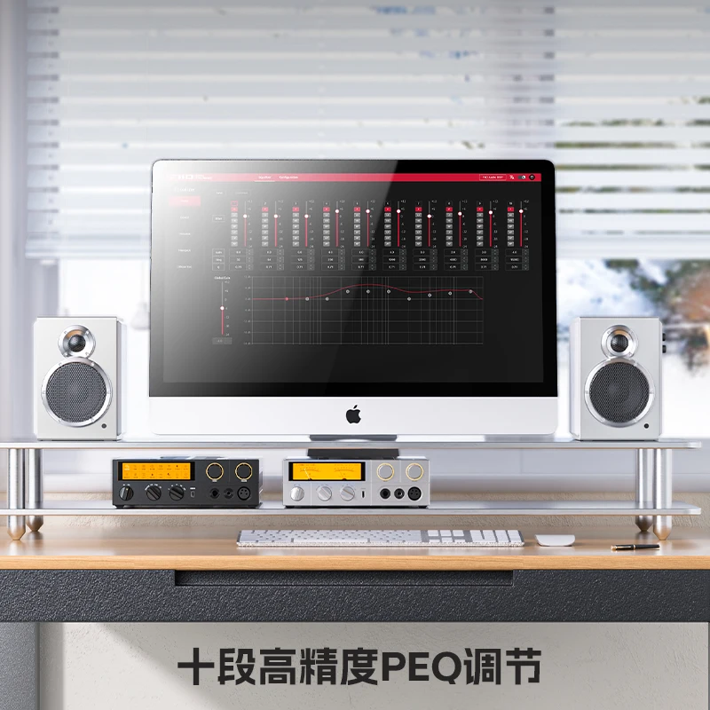 FiiO K15 سطح المكتب DAC AMP مضخم ضوت سماعات الأذن كامل MQA PEQ مرحبا الدقة الصوت المزدوج AK4497S رقائق DSD512 PCM768 بلوتوث LDAC