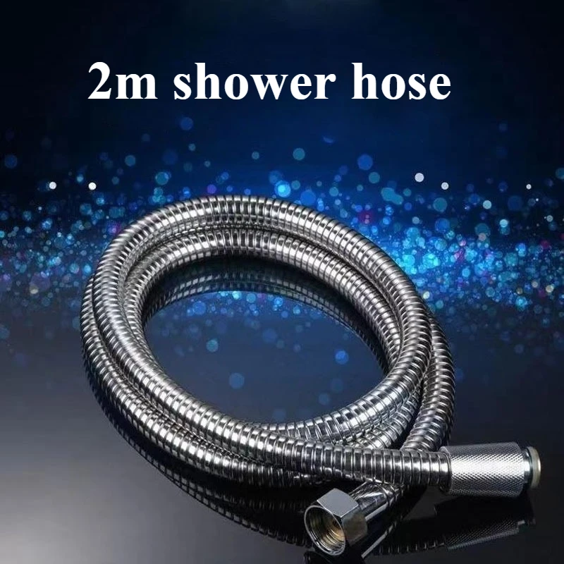 

2 м водяной шланг для душа, аксессуары для ванной комнаты, инструмент, садовый шланг, гибкая труба из нержавеющей стали, насадка для душа, сантехника