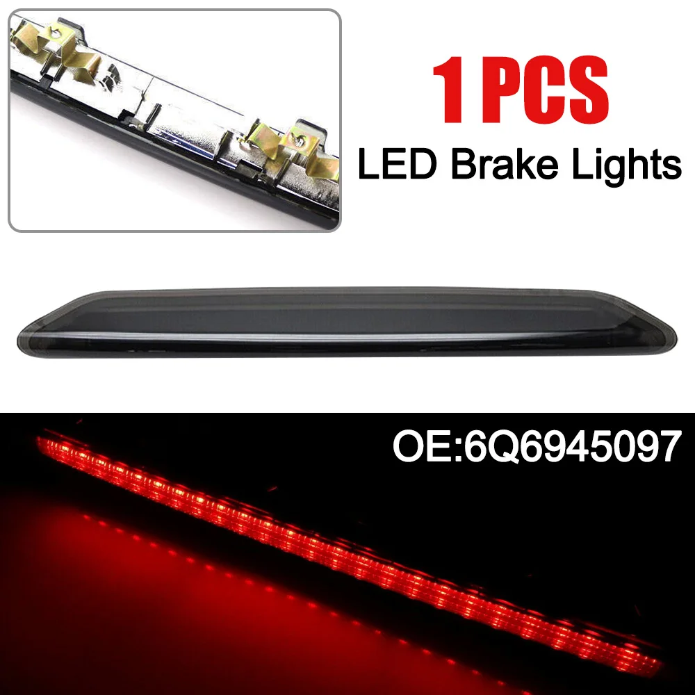 LED Brake Light Additional Brake Light Black For VW Polo 9N 2002-2009 6Q6945097