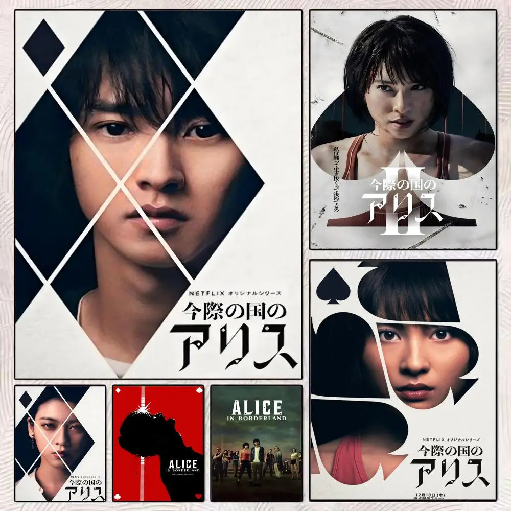 

A-Alice in Borderland Poster HD Art Mural Wallart Poster for Home Room Decoration DIY Vintage Print Decor