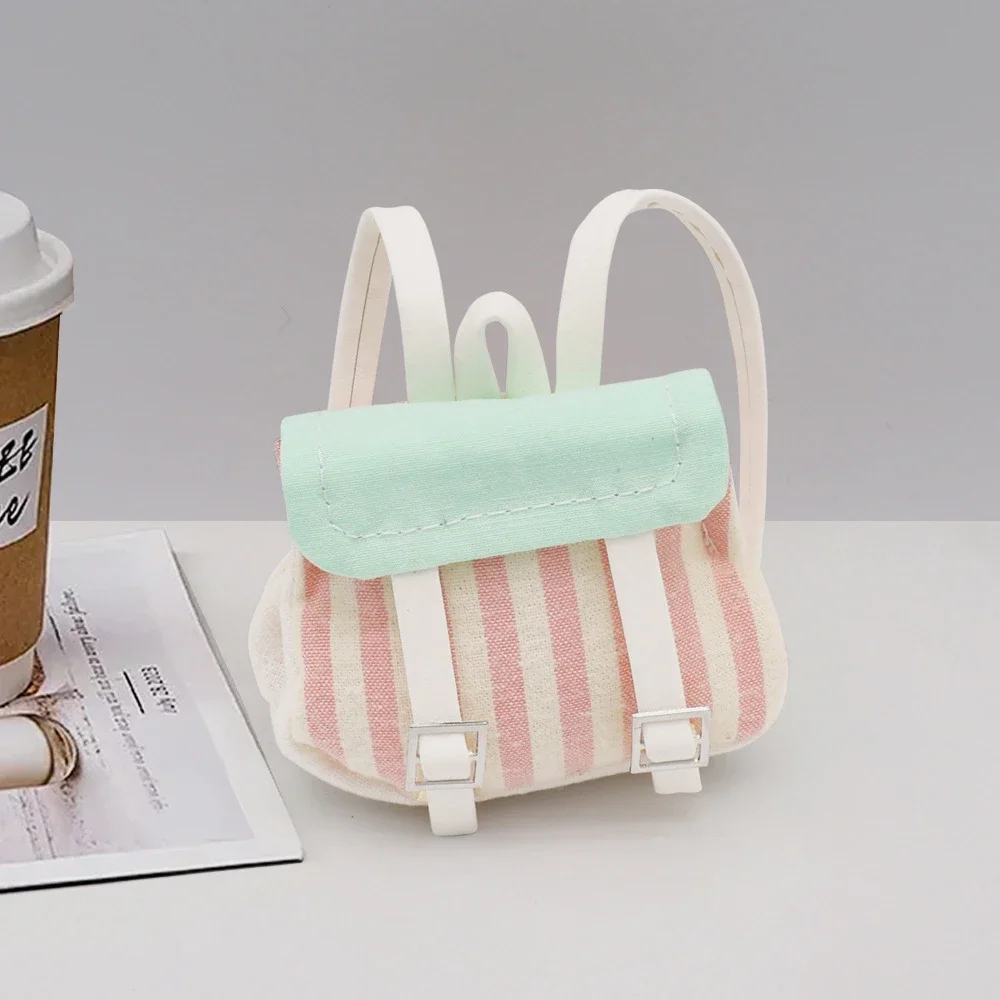 กระเป๋าเป้แฟชั่นสไตล์นักศึกษา กระเป๋าเป้ตุ๊กตาไวนิล อุปกรณ์เสริมตุ๊กตาสำหรับกระเป๋าเป้ Labubu เสื้อผ้าตุ๊กตา DIY อุปกรณ์เสริมเสื้อผ้าตุ๊กตา