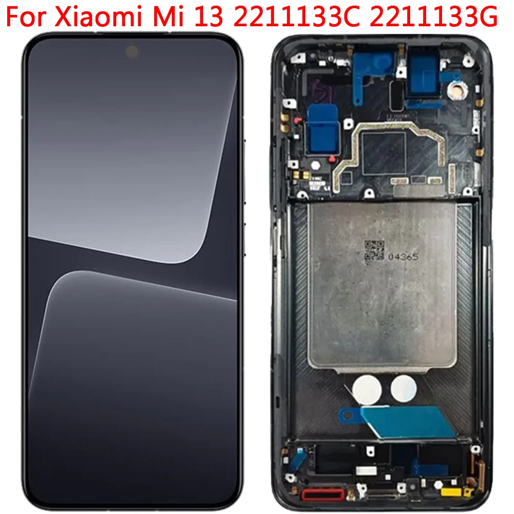 For Xiaomi Mi 13 LCD AMOLED Display Touch Screen With Frame 6.36\