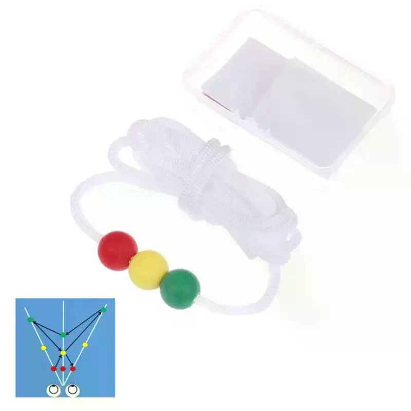 Sports Eye Sight Train Three Beads Brock String Vision Convergence Insufficiency Training Tool Target Pointing Practice