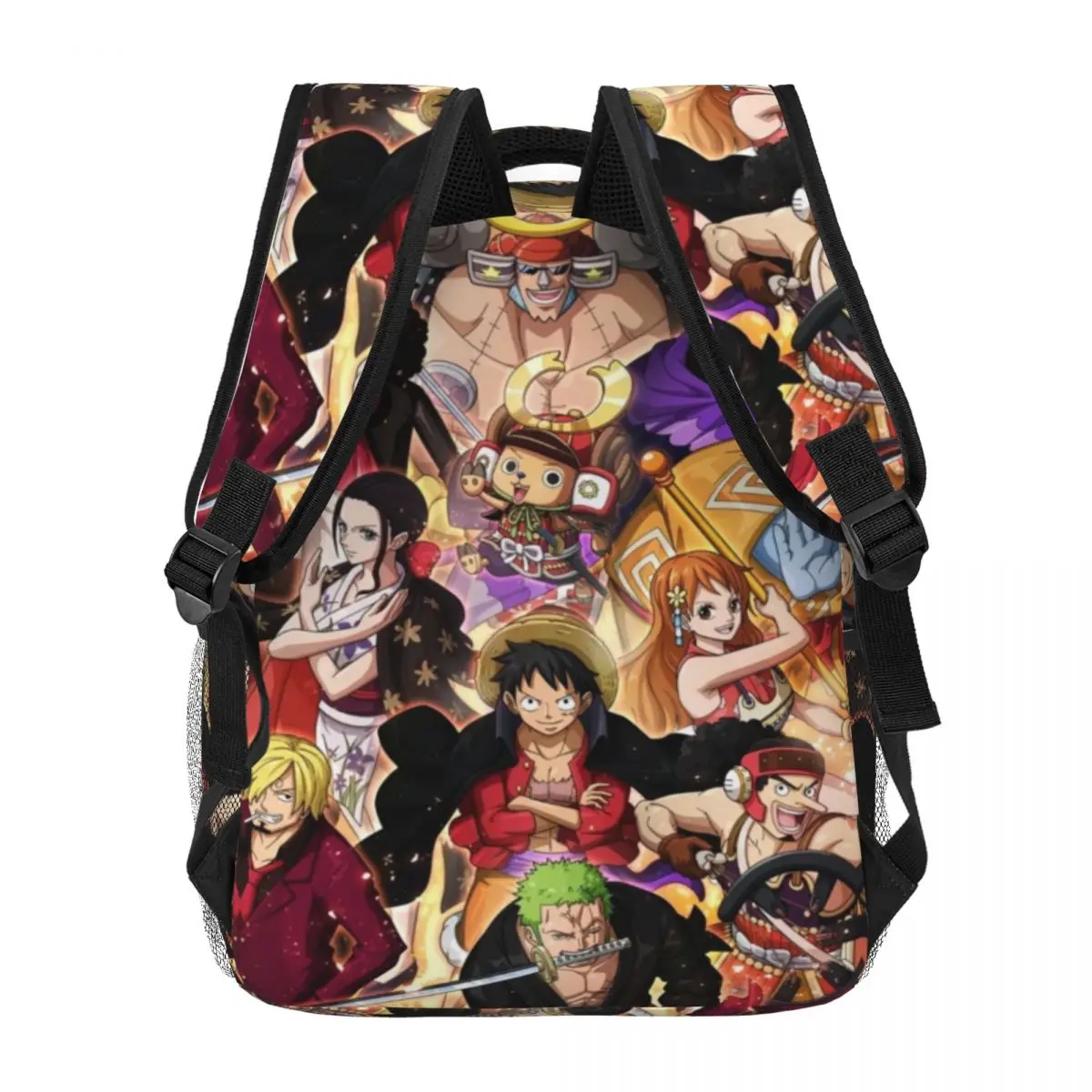 Sac à dos léger imprimé One Piece, sac d'école à motif à la mode, 17 pouces, nouveau