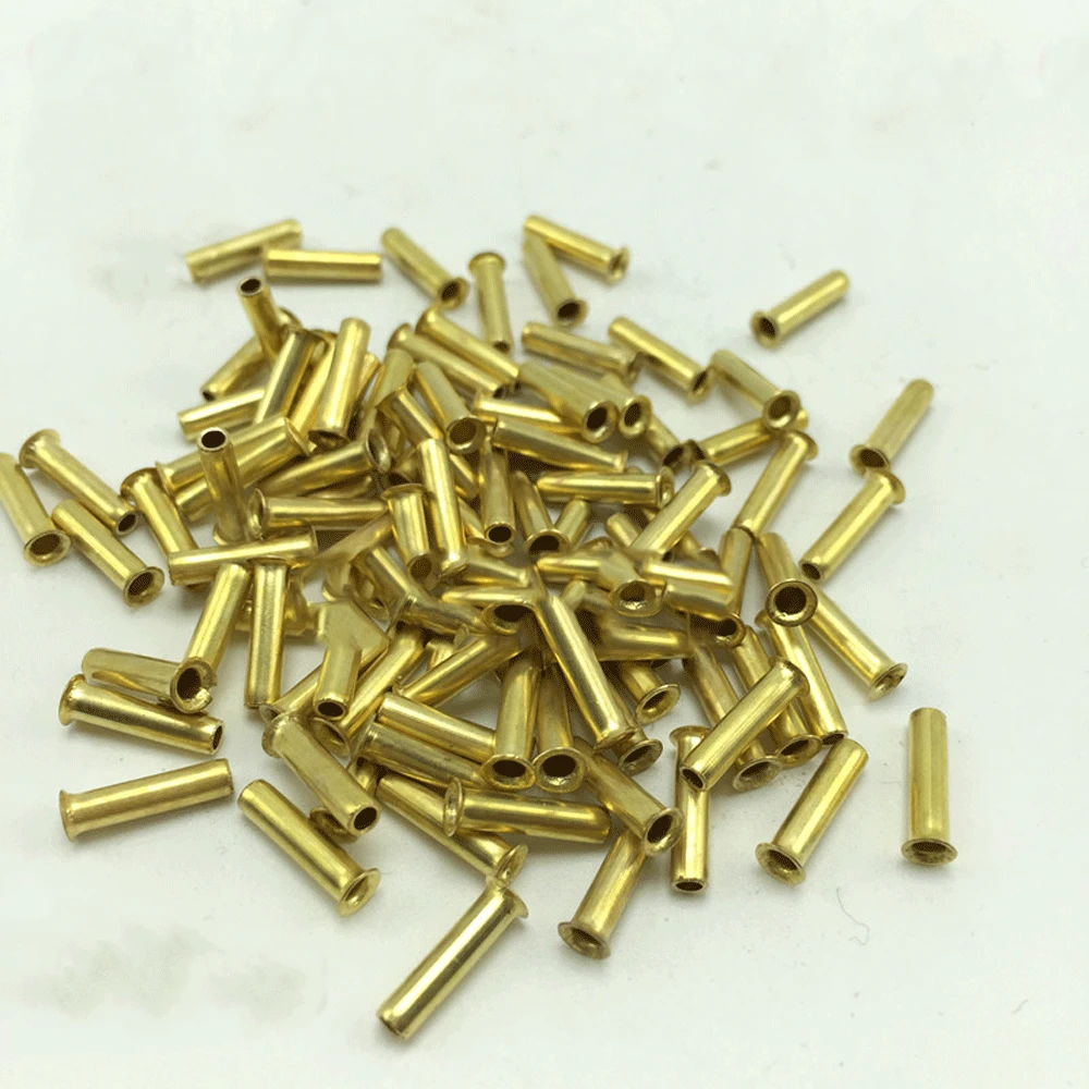 10 Pcs 4 6 8 10 12 14 16mm Sleeve Insert Brass For Compresion Lubrication oil Fitting Union Nylon Tube