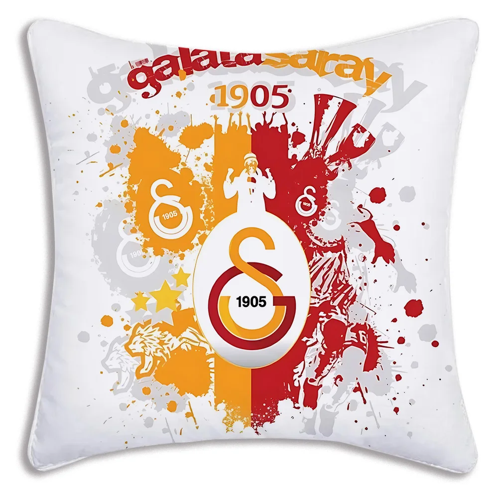 G-Galatasaray-Capas De Travesseiro De Pelúcia Curta, Capa De Almofada Bonito, Impressão Dupla Face, Sofá Dos Desenhos Animados, Casa Decorativa