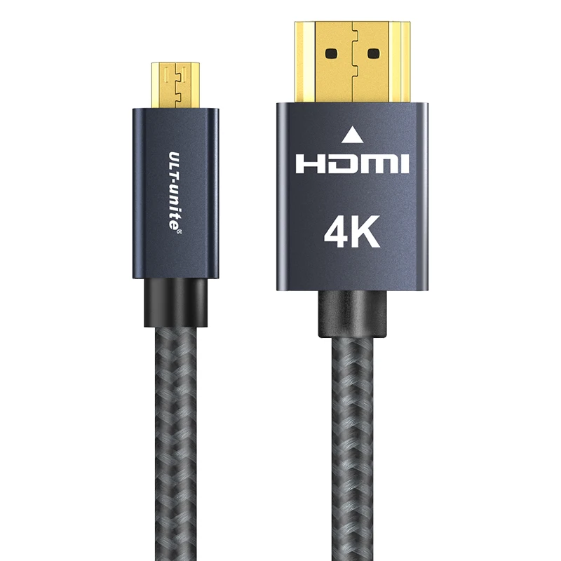 Micro HDMI to HDMI Cable Bi-directional Transmission 4K60Hz Micro HDMI Adaptor Converter Line For Camera Graphics Card Monitor