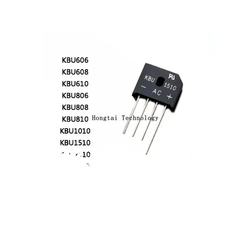 KBU606 KBU608 KBU610 KBU806 KBU808 KBU810 KBU1510 KBU2510 KBU3510 DIP-4 Rectifier Bridge Stacks