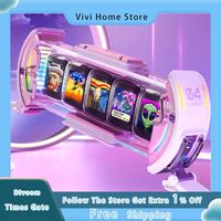 Divoom Times Gate Gaming Digital Clock With Screen Control Weather Forecast And Stock Market Support Desktop Decor Accessory