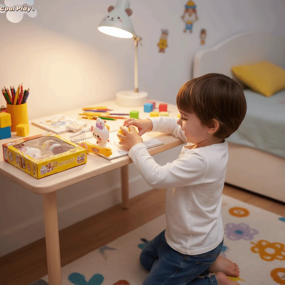 

Игровой набор для ролевых игр: имитация пудинга, еды, кормления, раннего развития, клубничное желе, кавайный дизайн