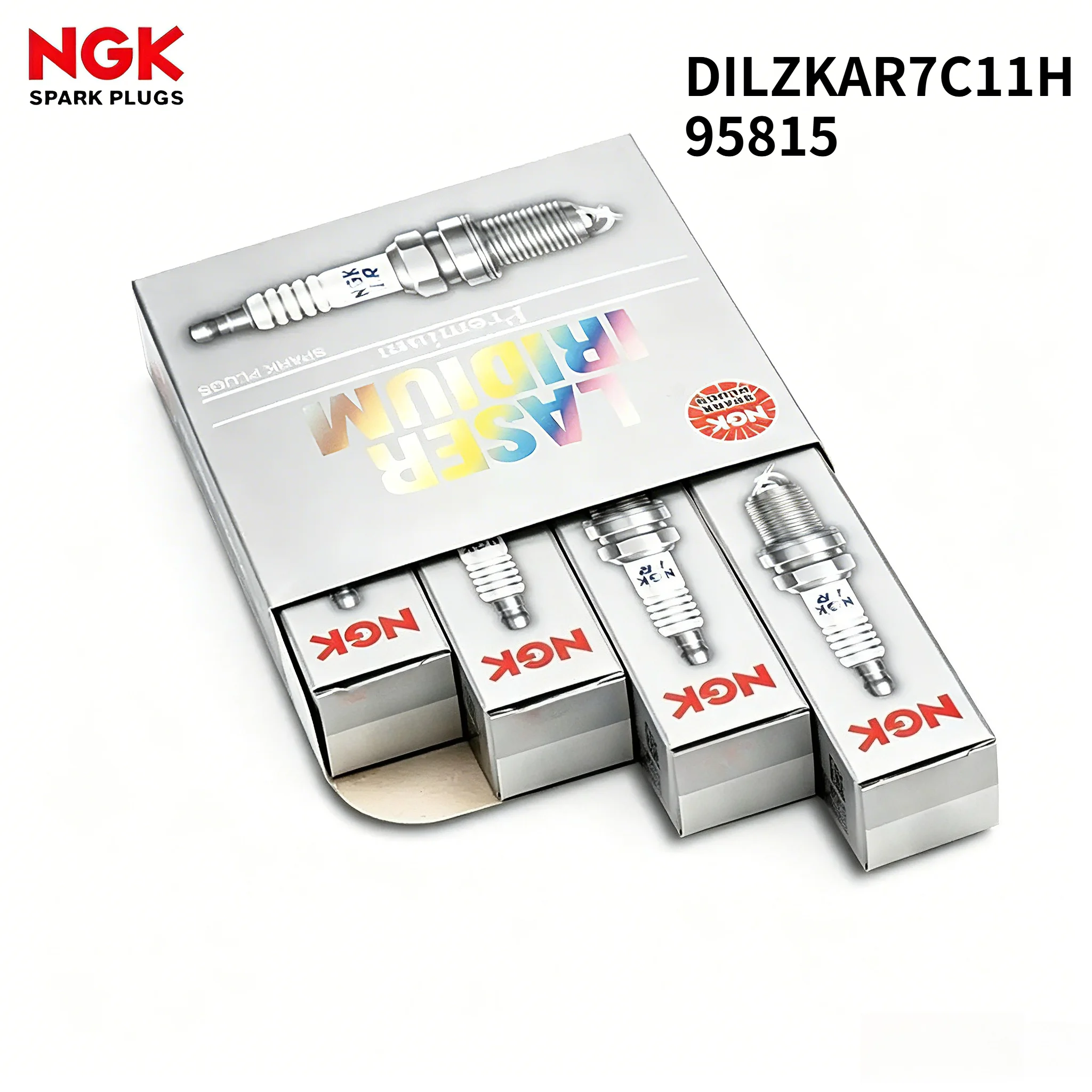 NGK Spark Plug DILZKAR7C11H 95815 4PCS Used For Honda Fit VEZEL Crider XR-V Life Crider e:HEV Ignition Plug