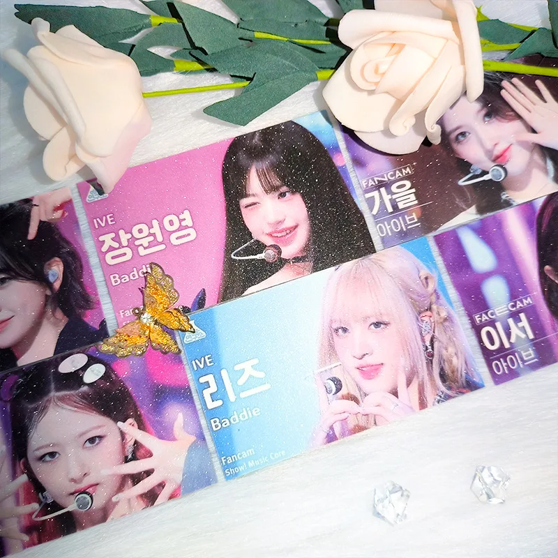 7Pcs/Set KPOP IVE Member Cover Photo Card Yujin Gaeul Wonyoung LIZ Rei Leeseo Poster Postcard LOMO Cards Fans Collection Gift