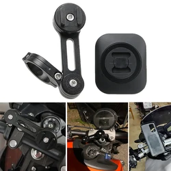 Motorcycle Phone Holder Handlebar GPS Navigation Stand Mobile Cellphone Mount Kit Connect Smartphone Aluminum Support Shockproof