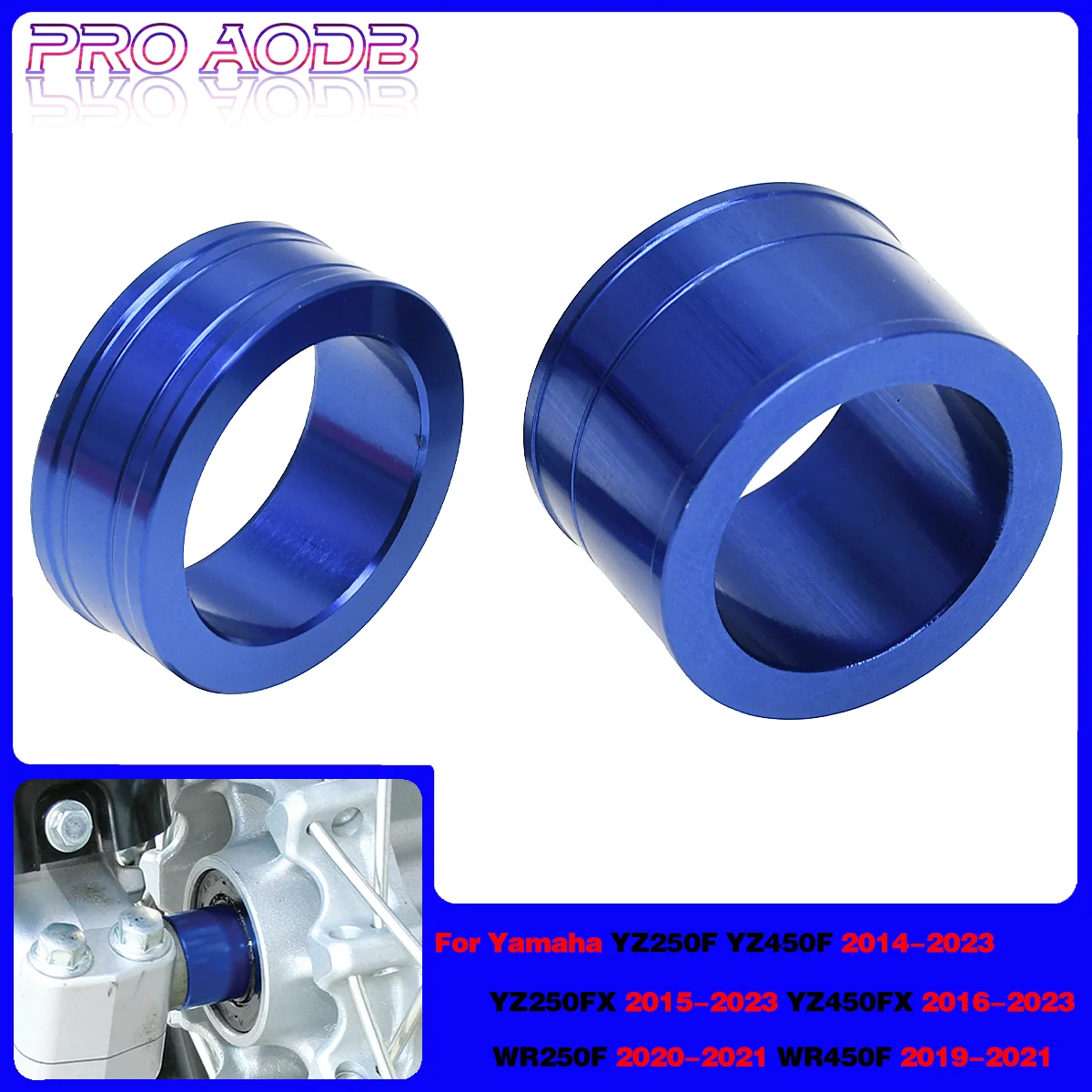 

Endurance Motorcycle CNC Aluminum Accessories Front Wheel Spacers For Yamaha WR 250F 450F YZF WRF 250 450 YZ250FX YZ450FX 14-23