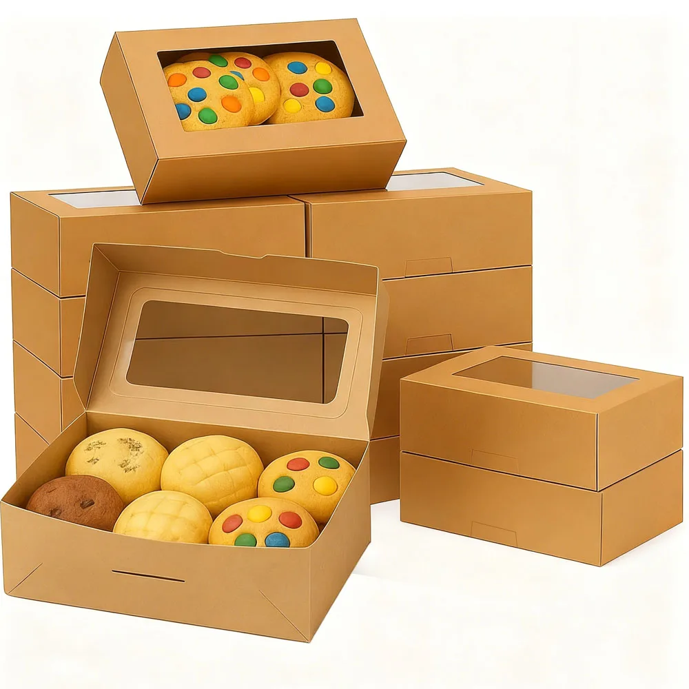 5/15/30 Keksdosen mit Sichtfenster – Brotdosen, für Gastronomie, Desserts, Cupcakes, Gebäck, fertige Speisen, Backwaren