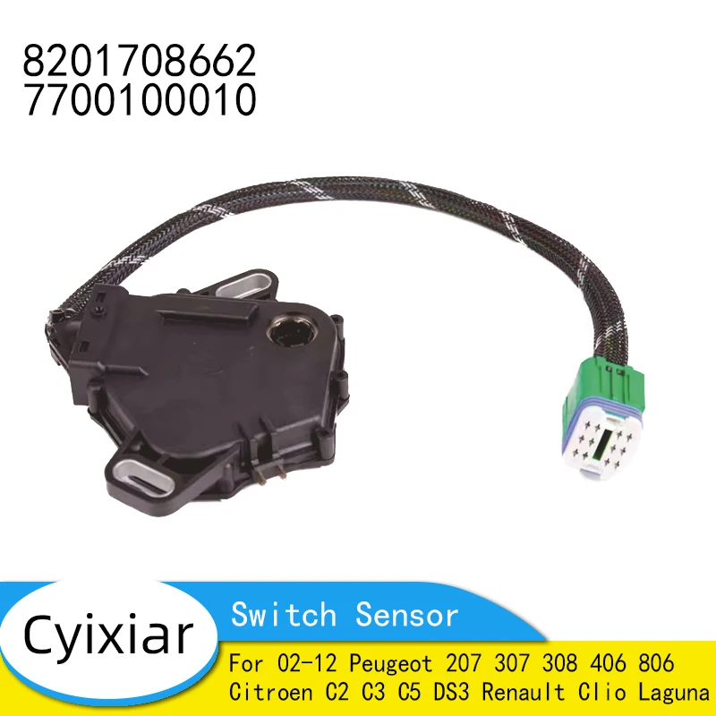 

Transmission Switch Sensor for 02-12 Peugeot 207 307 308 406 806 Citroen C2 C3 C5 DS3 Renault Clio Laguna 1635684480 7700100010
