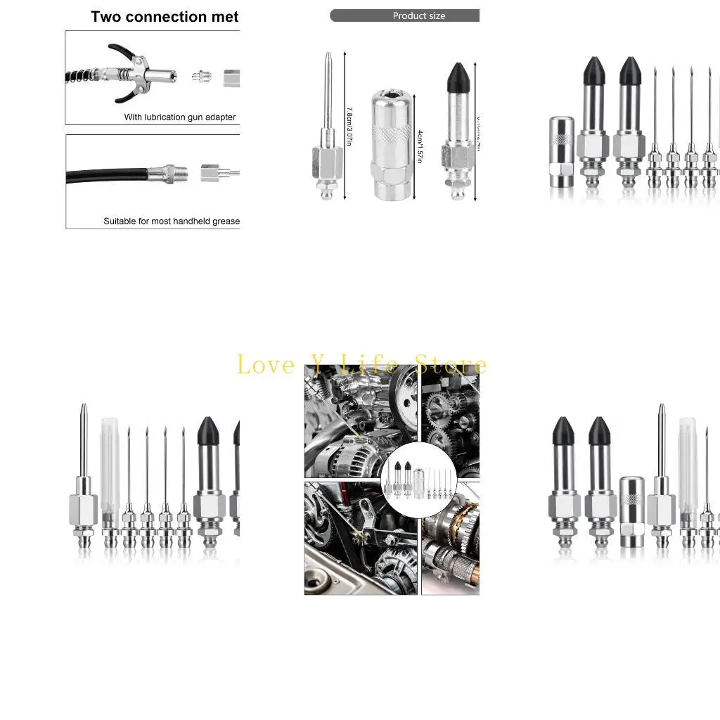 

L74C 9pcs Автомобильные смазочные смазочные наборы точность сопел.