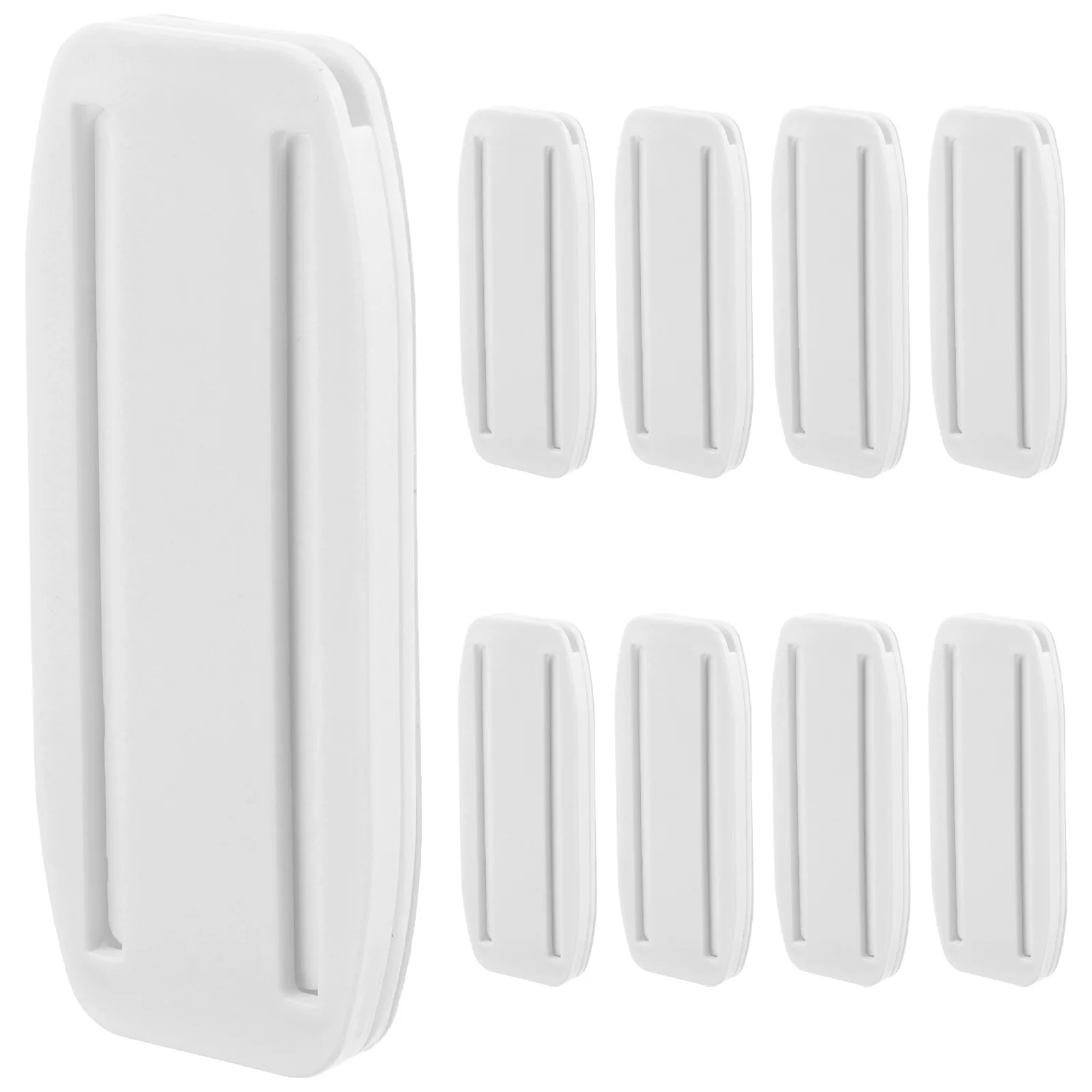

8pcs Power Strip Fixator Wall Mount Holder Cable Organizer Suitable Smooth Surfaces Router Cords Household Storage Tools