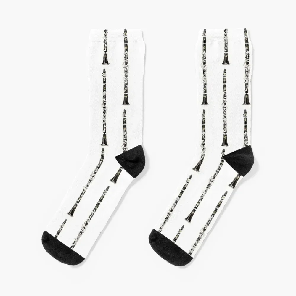 Painted Clarinet Socks professional running christmass gift cotton Socks Female Men's