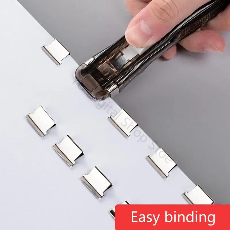 96BA Space Saving Paper Fastening Fastener Includes 2 Dispensers And 116pcs Metal Clips Multipurpose Cable Organiser