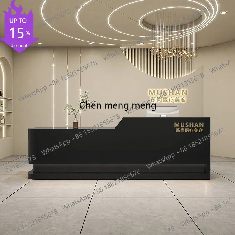 EE182 Welcome Stands Reception Desks Shop Display Stands Service Reception Desks Industrial Counter Mostrador De Tienda Furnitur