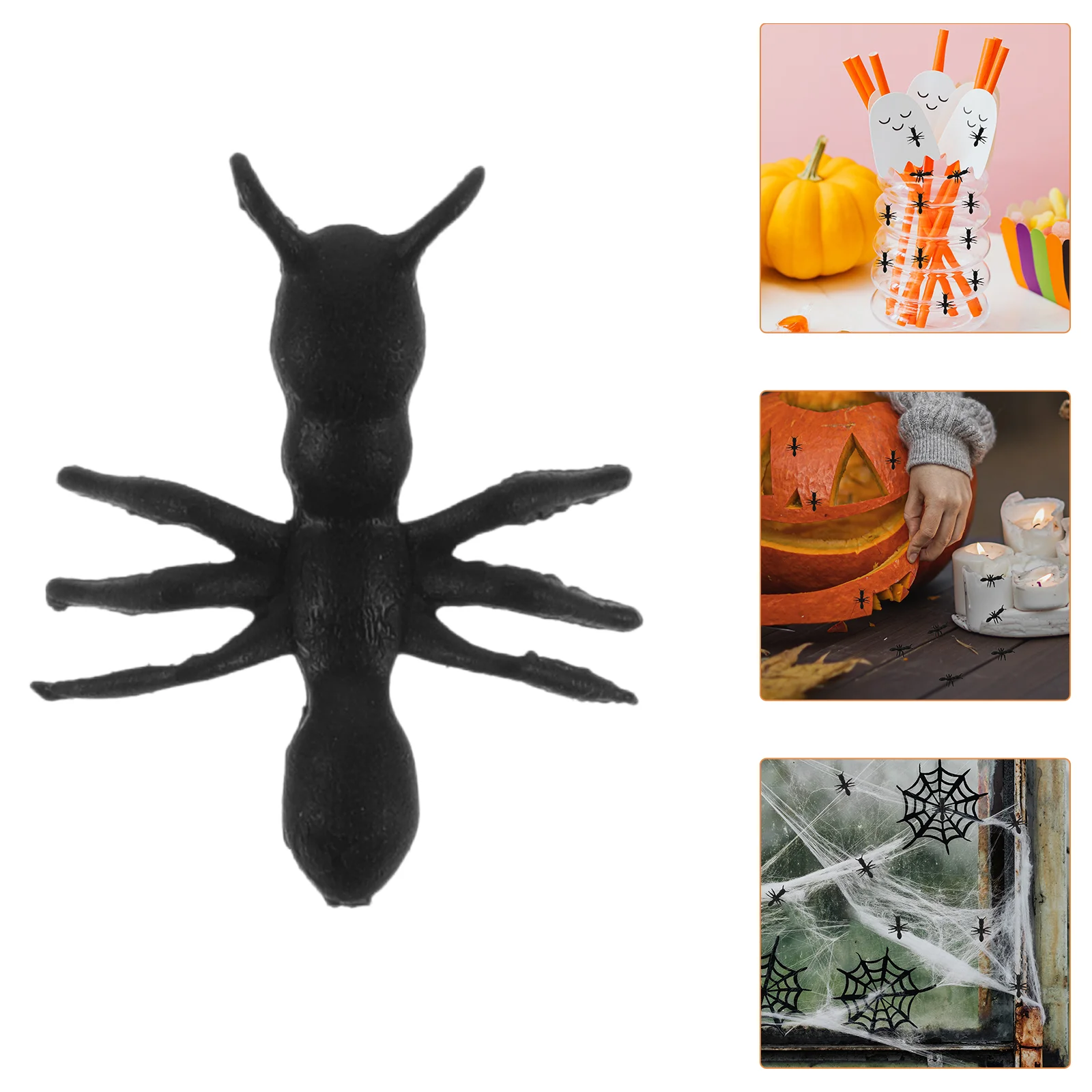 Jouet de simulation d'insectes et de fourmis pour enfants, farce d'Halloween, jouets délicats pour enfants, 50 pièces