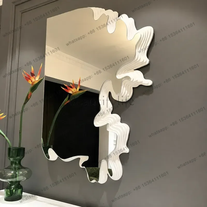 PG Irregular Vanity Mirror Creative Wall Mounted Decorative Mirror for Entrance Home Improvement Special Shaped Ins Style