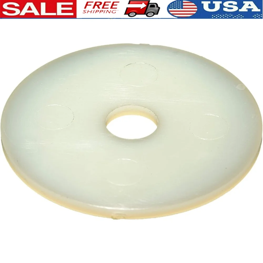 

Specialty Nylon Flat Washers Set of 10 1.25 Inch Outside Diameter 0.062 Inch Thickness No. 14 Fasteners