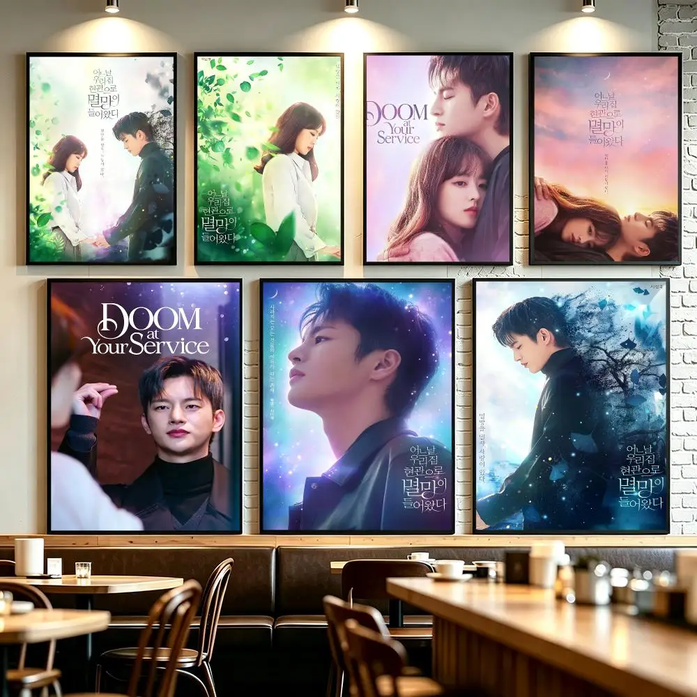 Drama Doom at Your Service Poster Poster HD Printing self‑stick Modern upscale Style Wall Art Home Decor For Office Bedroom Gift