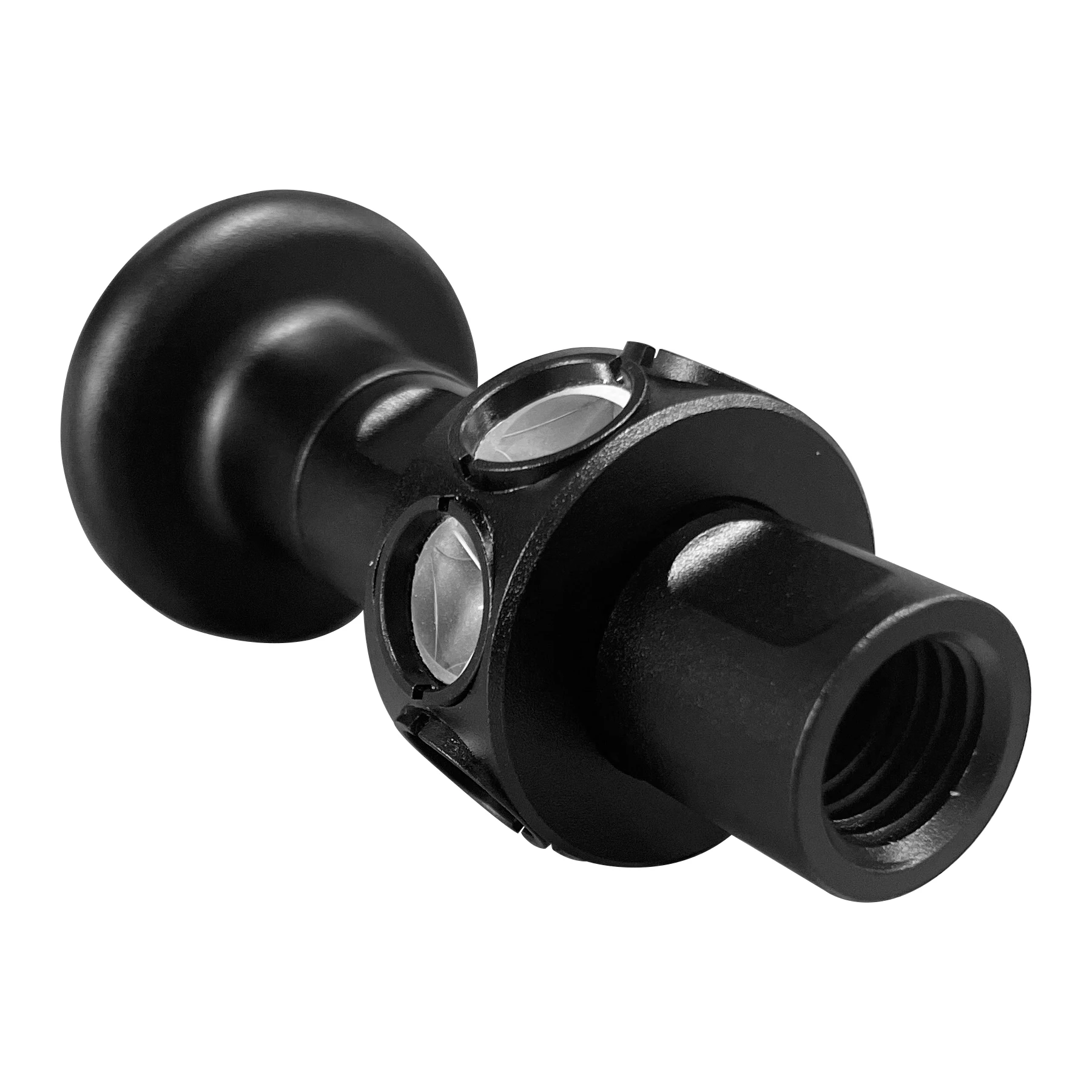 TR360B Mini 360 Degree Reflective Prism for TOPCON for Trimble Robotic Total Station, Sliver Coated Half Inch Surveying Prism