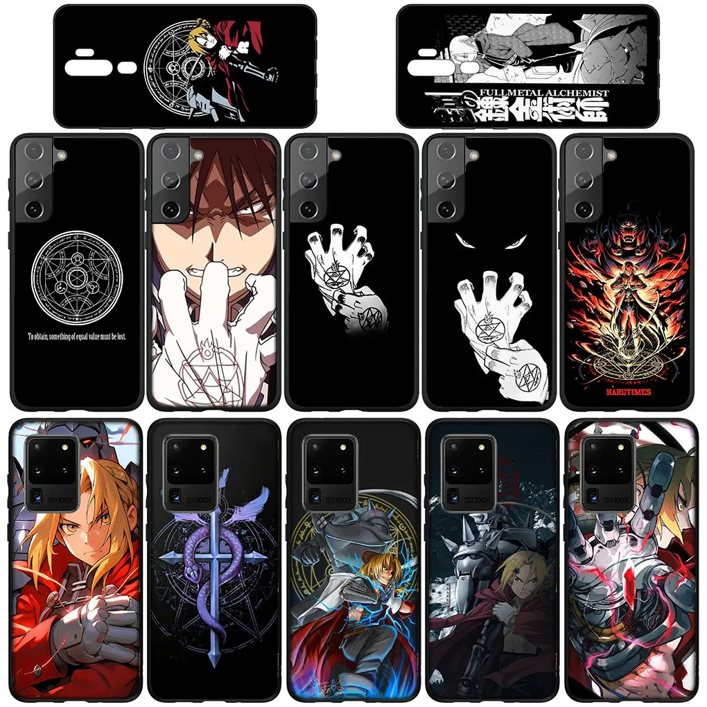 Fullmetal Alchemis Elric Edward Phone Cover Casing for Samsung Galaxy S24 S23 Fe Ultra Plus A55 A35 A24 A25 A15 A05 A06 A16 Case