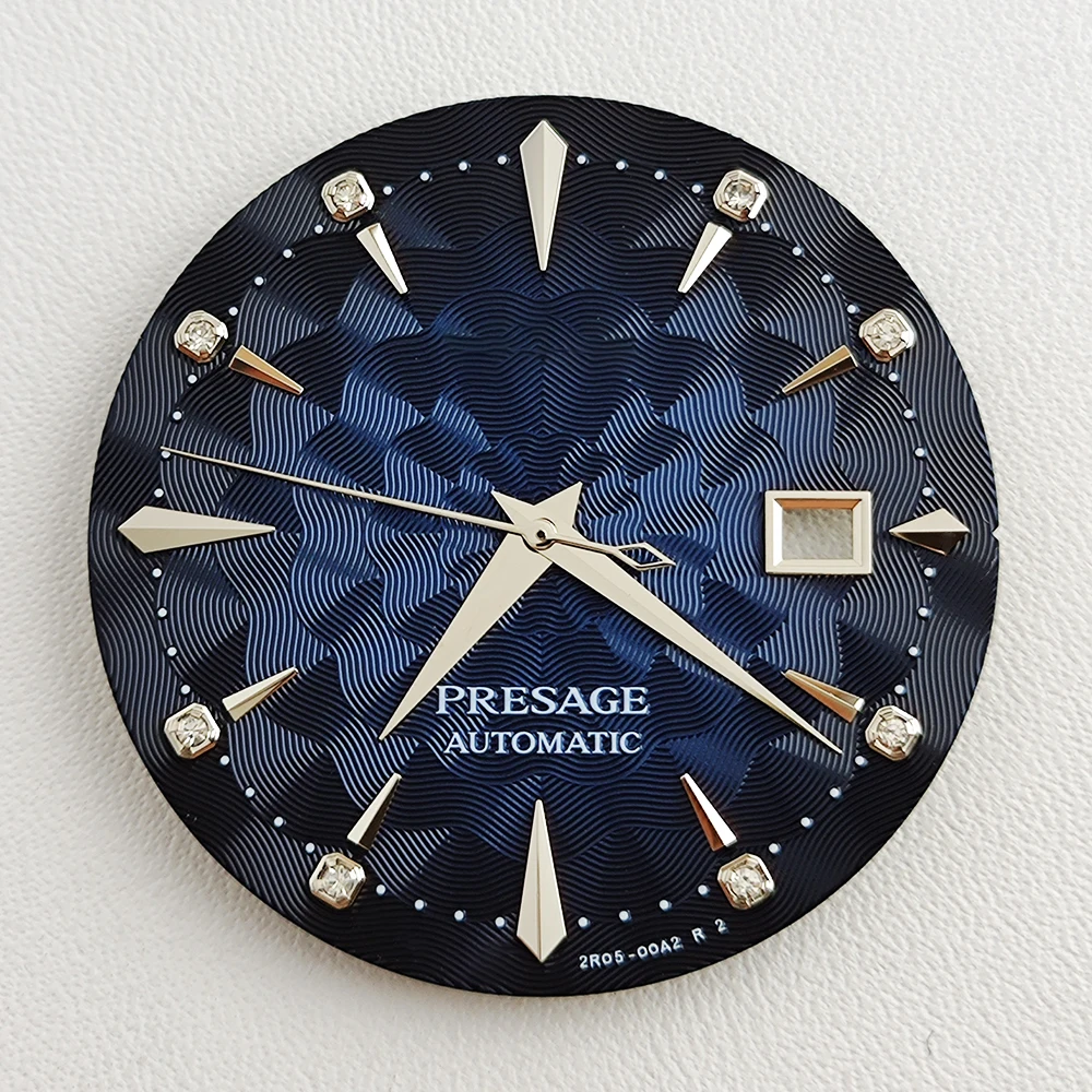 29mm NH35 Zifferblatt mit PRESAGE S Logo, Cocktail-Zifferblatt mit Bohrung für NH35 NH36 Automatikwerke, WatchMods Maßgefertigte Uhr – Detail 4